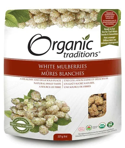 Organic Traditions White Mulberries 227g