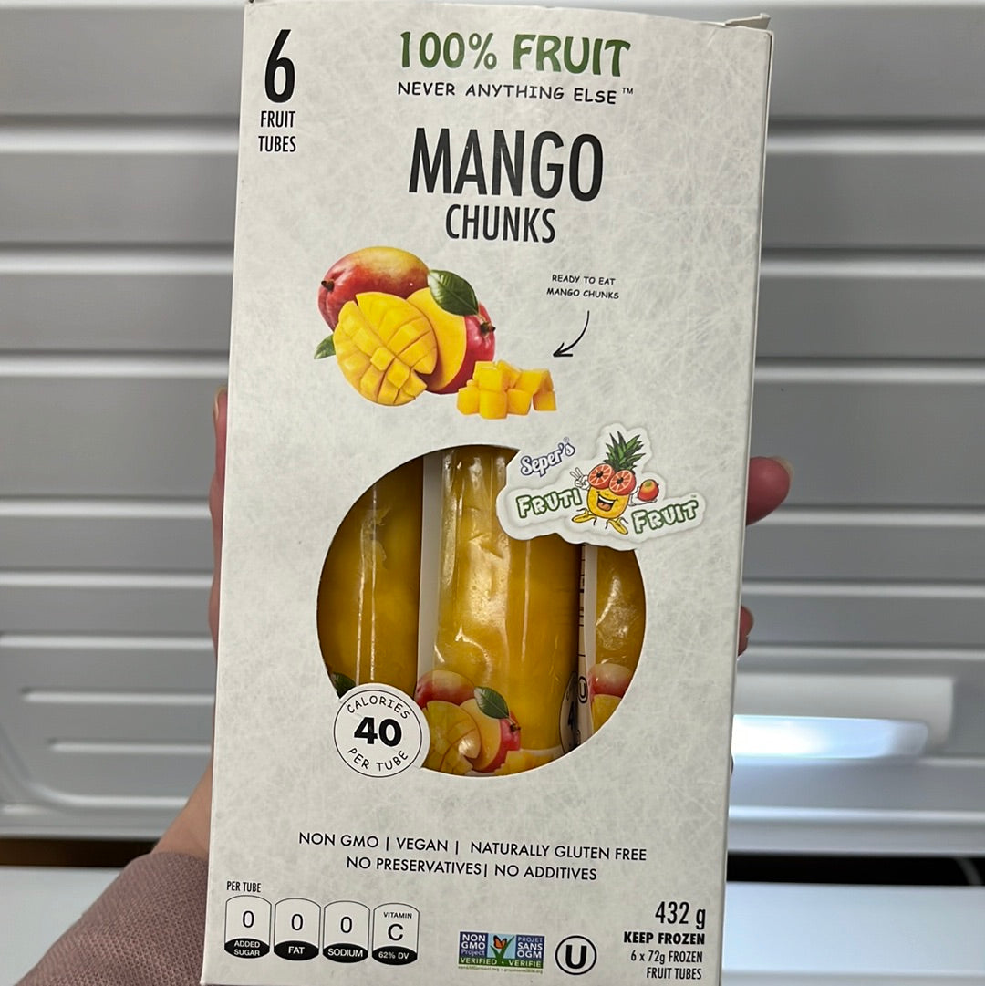 ✅ FRUTI FRUIT 100% Mango Fruit Tubes
