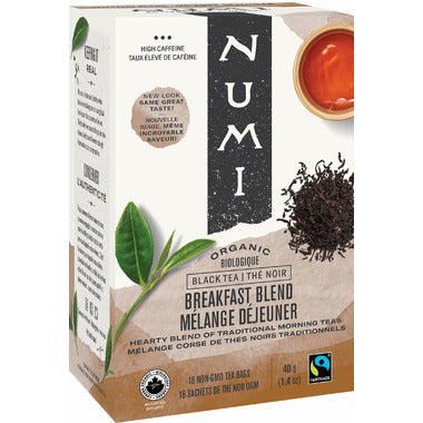 Numi Organic Breakfast Blend Tea 18 Count