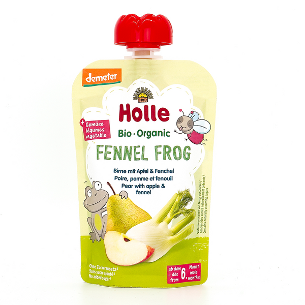 Holle - Organic Baby Food Pouch, Fennel Frog, 100g