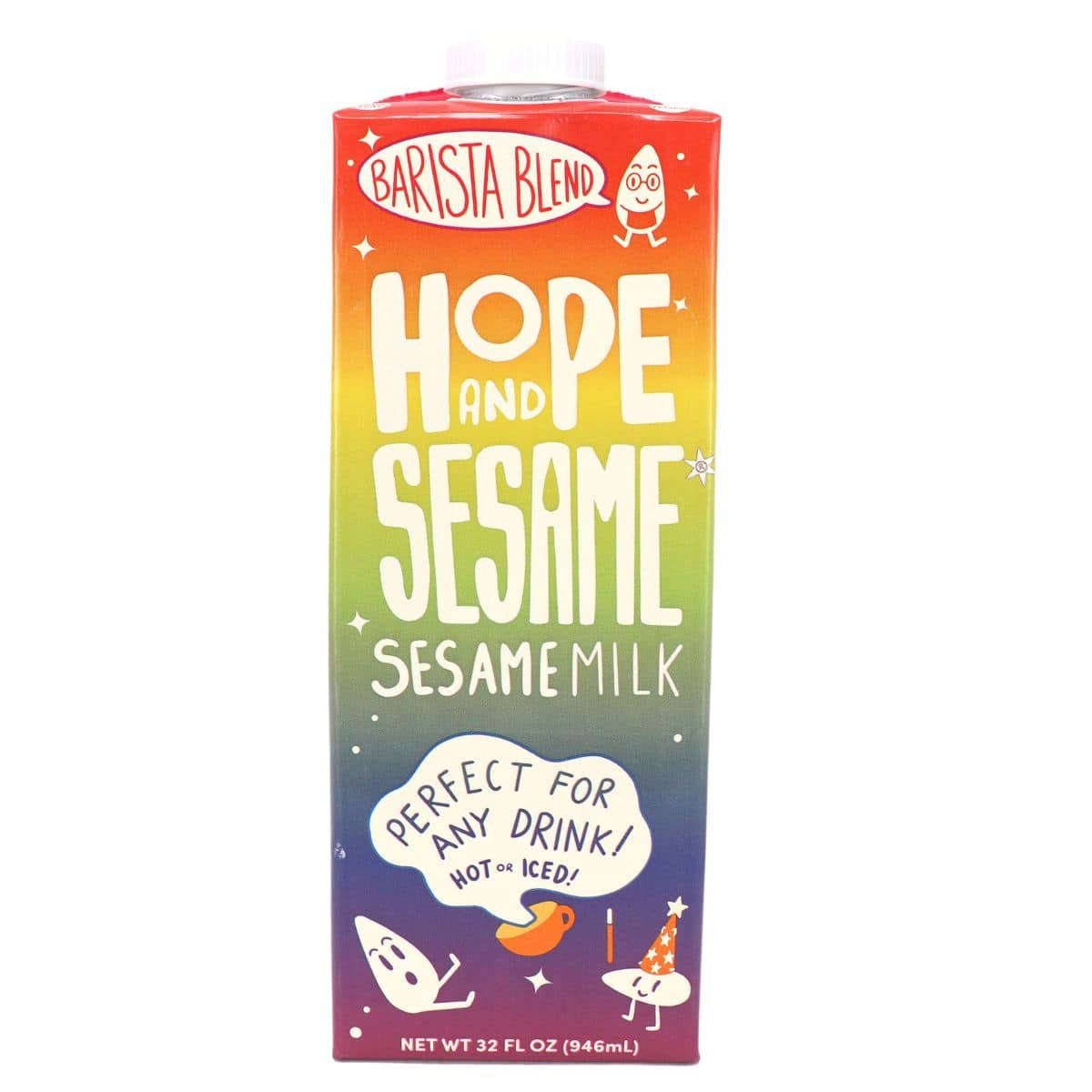 ✅ Hope And Sesame Gluten-Free Sesame Milk Barista Blend, 946ml