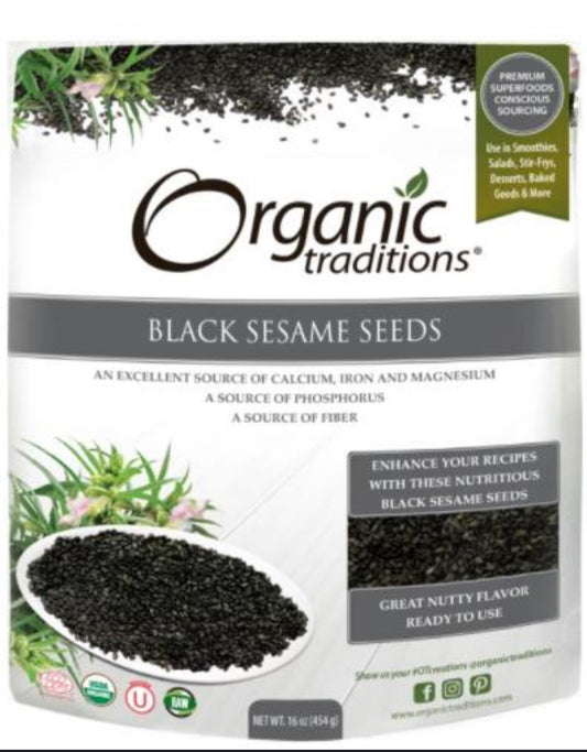 Organic Traditions Black Sesame Seeds 454g