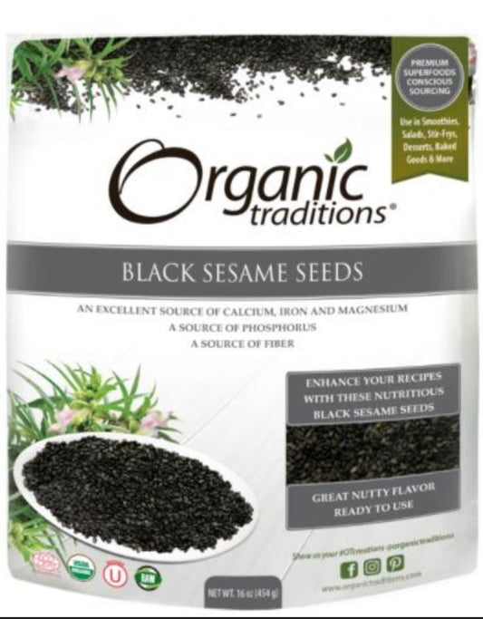 ✅ Organic Traditions Black Sesame Seeds 454g