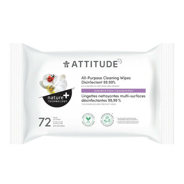 ATTITUDE All-Purpose Disinfectant Wipes