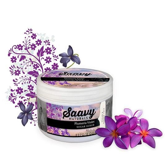 ✅ Saavy Plumeria Violet Sugar Scrub
