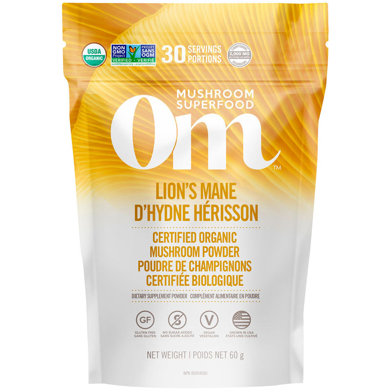 OM Mushroom Lion's Mane Mushroom Powder 60g