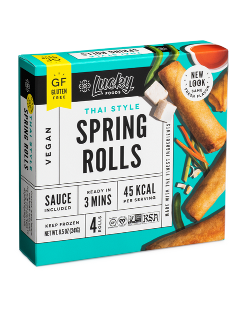 LUCKY FOODS VEGAN THAI STYLE SPRING ROLLS 241g