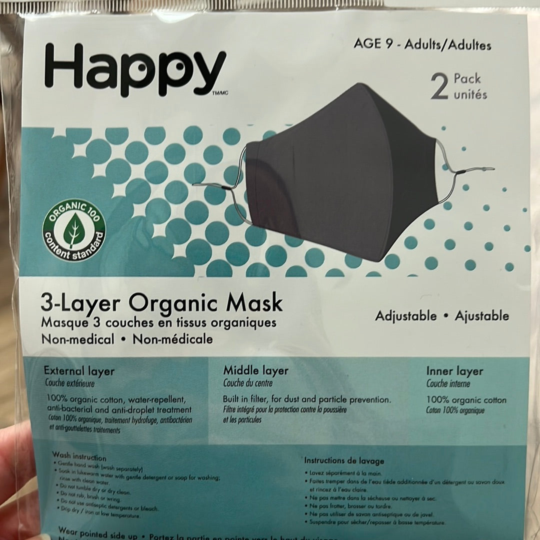 ✅⭐️ Happy 3- Layer Fave Mask Navy
