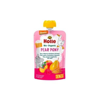 ✅ Holle - Organic Baby Food Pouch,Pear Pony, 100g