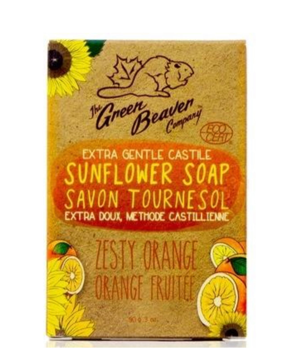Green Beaver Sunflower Orange Soap Bar
