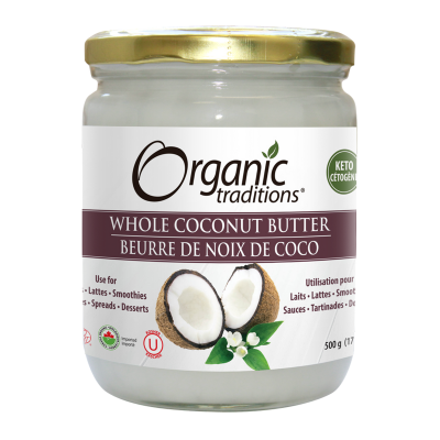 Organic Traditions Organic Whole Coconut Butter 500g