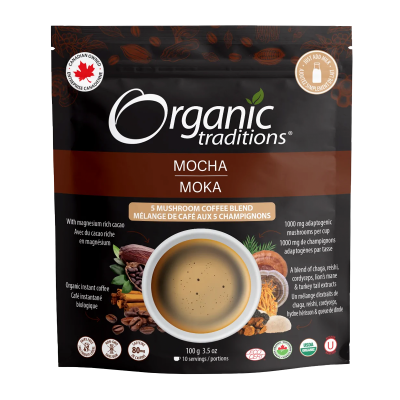 Organic Traditions 5 Mushroom Coffee Blend Mocha 100g