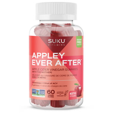 ✅⭐️ SUKU Vitamins Appley Ever After Apple Cider Vinegar Gummies 60 Gummies