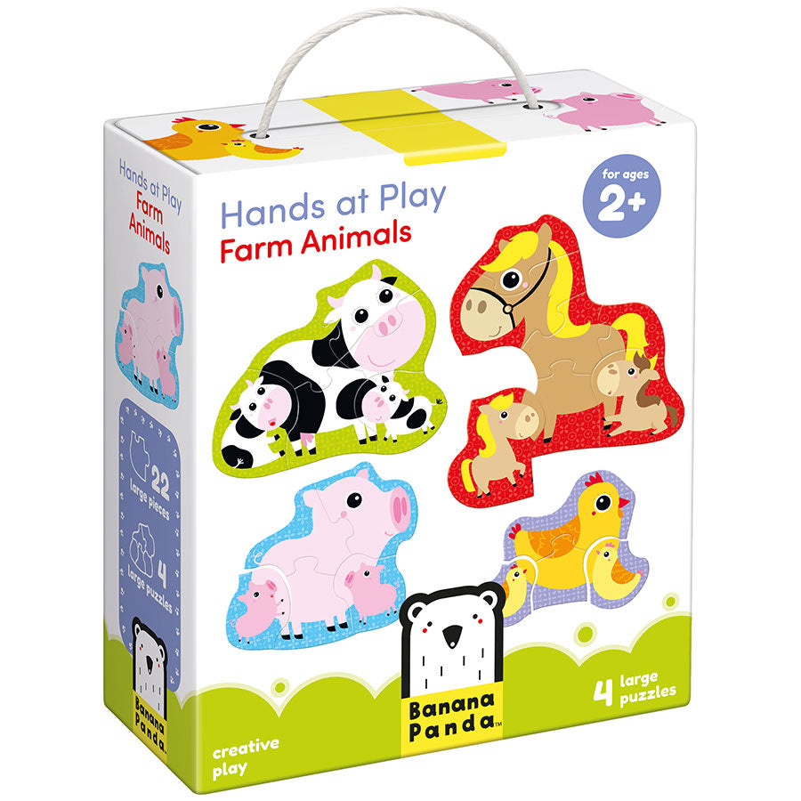 ✅Banana Panda Hands at play puzzles: Farm animals age 2+