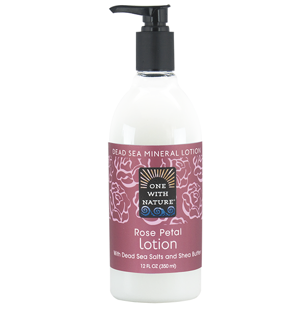One With Nature Rose Petal Hand & Body Lotion with Dead Sea minerals and Shea Butter 350ml