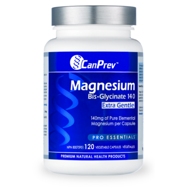 CanPrev Magnesium Bisglycinate 140 Extra Gentle 120 Veggie Caps