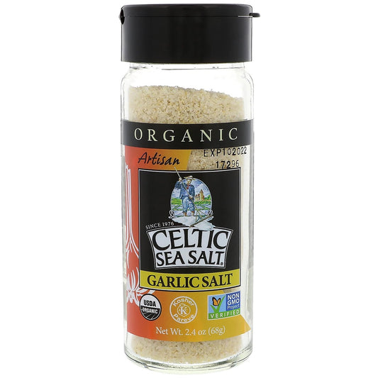 ✅ Celtic Sea Salt 3.0 oz. Garlic Salt shaker