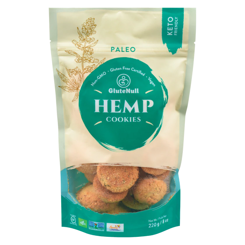 ✅ GluteNull Hemp Cookies With Organic Hemp Hearts 220g