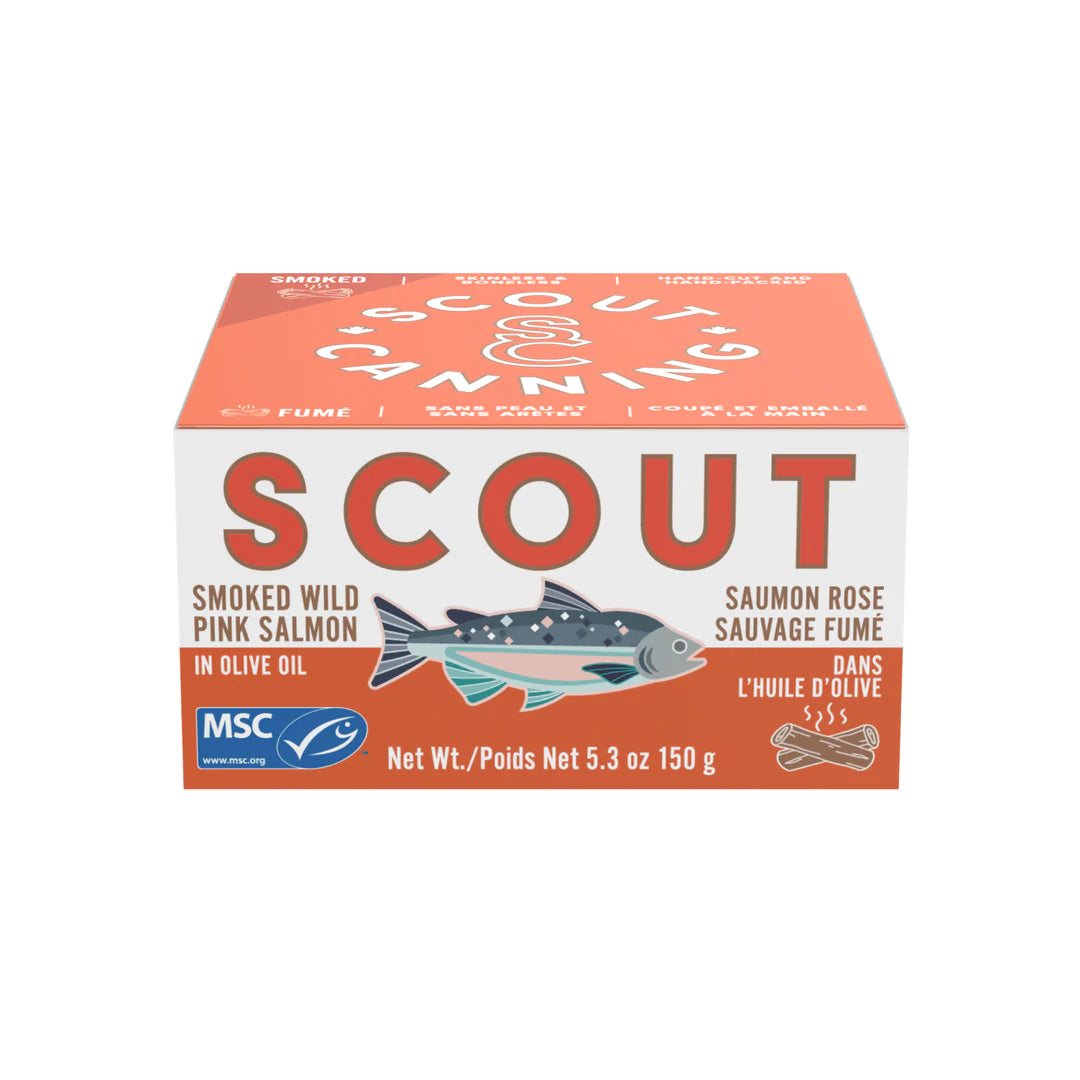 Scout Canning Smoked Wild Pink Salmon 150g