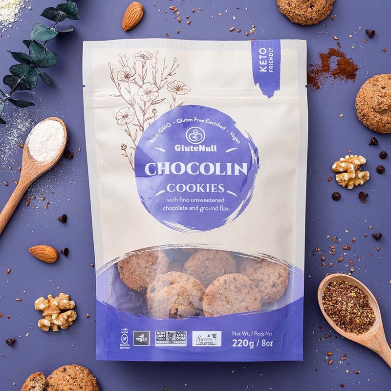 ✅GluteNull Keto ChocoLin Cookies 220 g