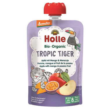 Holle Organic Pouch Tropic Tiger Apple with Mango & Passion Fruit