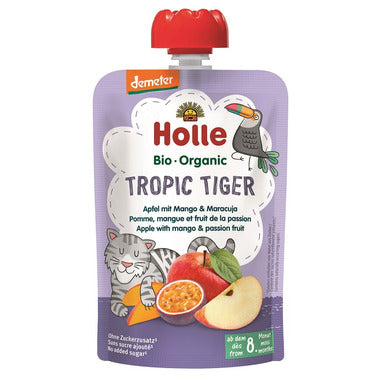 ✅ Holle Organic Pouch Tropic Tiger Apple with Mango & Passion Fruit