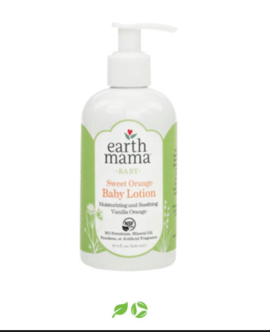 ✅⭐ Earth Mama Organics Baby Sweet Orange Lotion -240ml