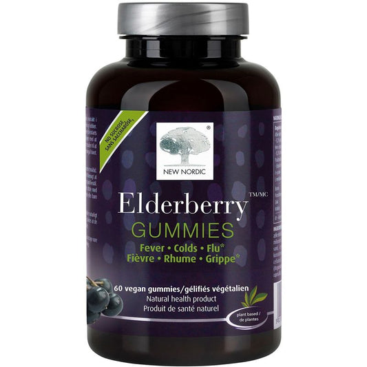 New Nordic Elderberry Gummies 60 vegan gummies