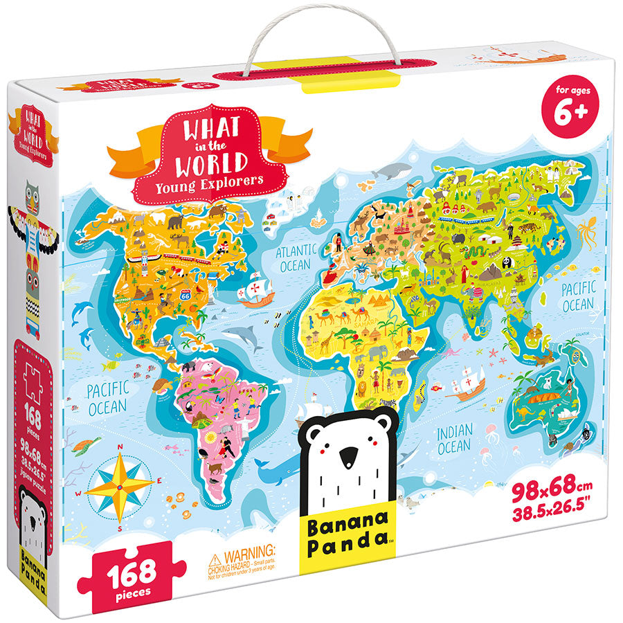 Banana Panda What in the world puzzle: Young explorer age 6+