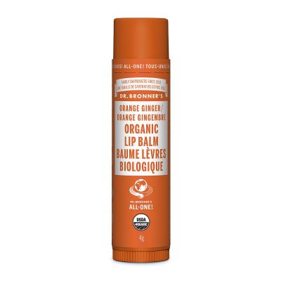 Dr. Bronner's Organic Lip Balm Orange Ginger 4g