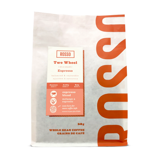 Rosso Whole Bean Coffee - Two Wheel Espresso 340G