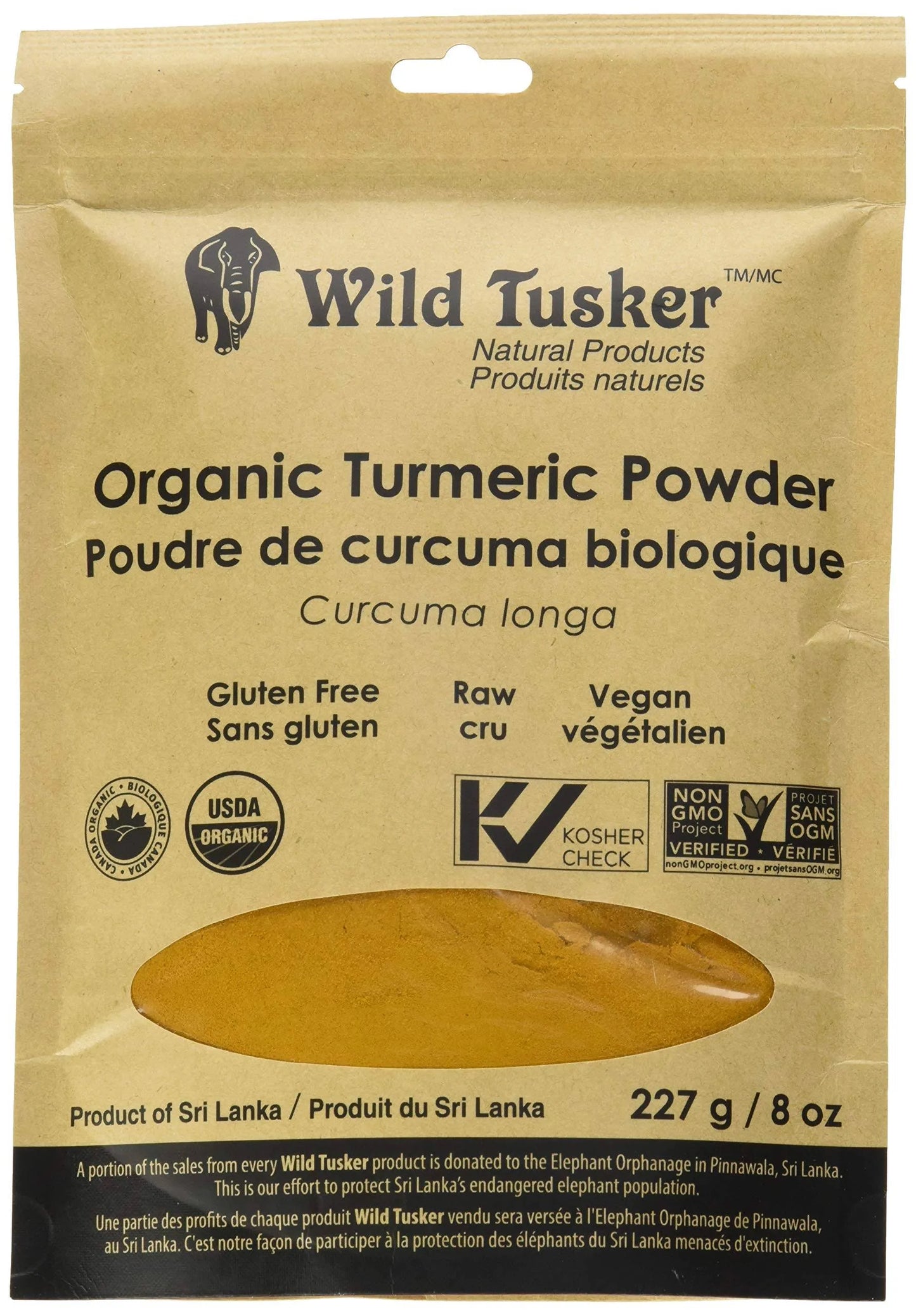 ✅ Wild Tusker Organic Turmeric Powder 227g