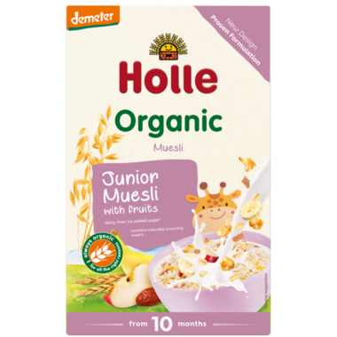 ✅ Holle Organic Wholegrain Junior Muesli with Fruit 250 g