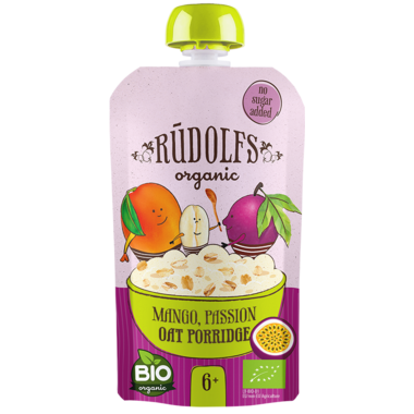 Rudolfs Organic Mango Passion Oat Porridge