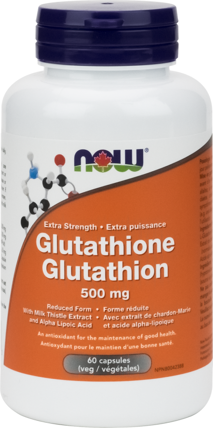 NOW Glutathione 500mg 60 Veggie Caps