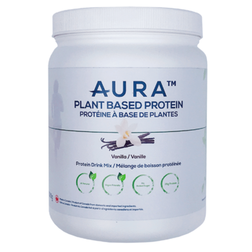 AURA Plant Based Protein Powder-Vanilla - 500g