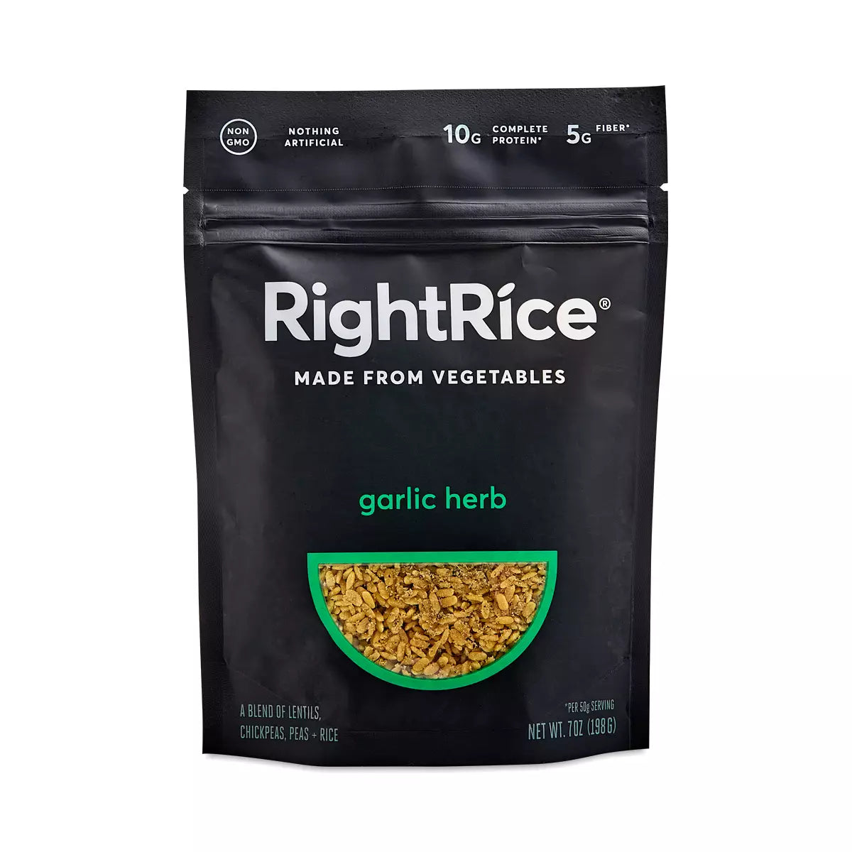 RightRice Garlic Herb Rice Made from Vegetables, 198g