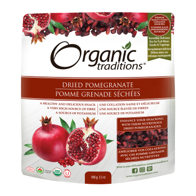 Organic Traditions Organic Dried Pomegranate 100g