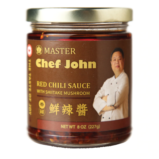 Master Chef John Red Chili Sauce  With Shiitake Mushroom 8oz 227g