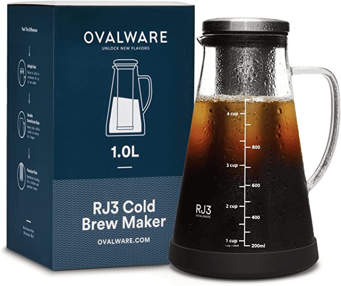 ✅🔥 Ovalware RJ3 Cold Brew Maker thanks 1.0L