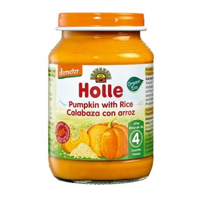 ✅ Holle Organic Baby Food Jar Pumpkin With Rice 190g
