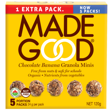 MadeGood Granola Minis Chocolate Banana 5 x 24 g