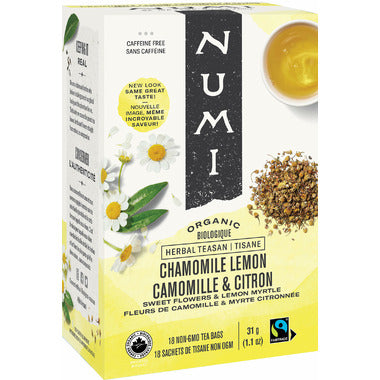Numi Organic Chamomile Lemon Tea 18 Count
