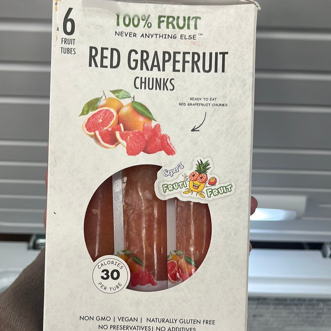 ✅ FRUTI FRUIT 100% Red Grapefruit Tubes