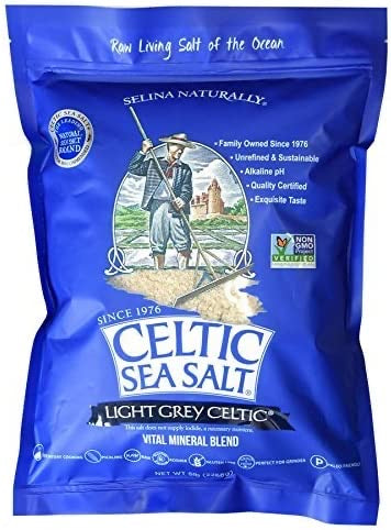 Celtic Sea Salt Bag, Light Grey 5 lb