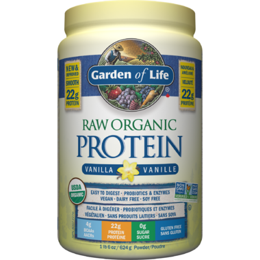 ✅ Garden of Life Raw Organic Protein Vanilla 624 g