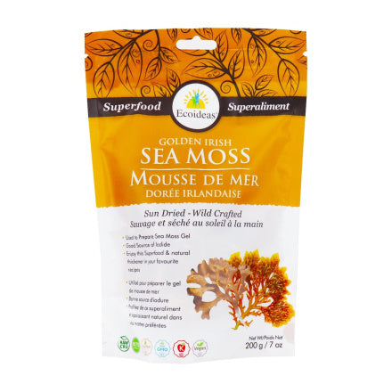 ✅⭐️ EcoIdeas Sun-Dried Golden Irish Sea Moss